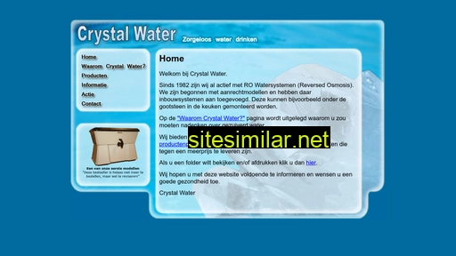 crystalwater.nl alternative sites