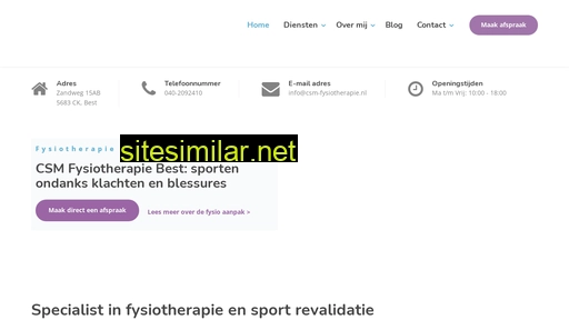 csm-fysiotherapie.nl alternative sites