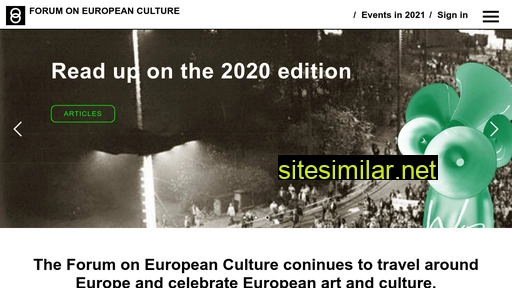 cultureforum.nl alternative sites