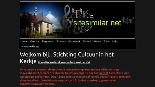 cultuurinhetkerkje.nl alternative sites