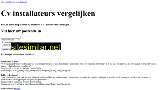 cv-installateurs-vergelijken.nl alternative sites