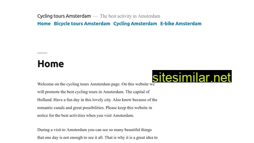 cycletouramsterdam.nl alternative sites