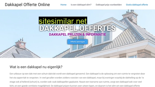 dakkapelofferteonline.nl alternative sites