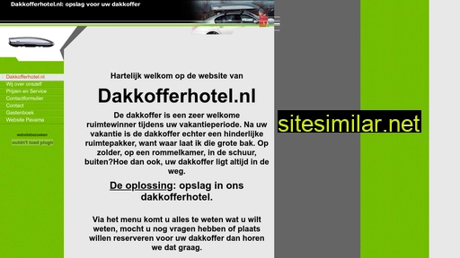 dakkofferhotel.nl alternative sites