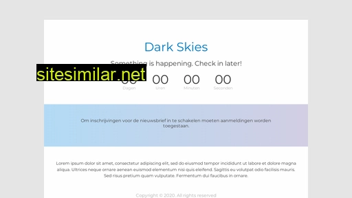 darkskies.nl alternative sites