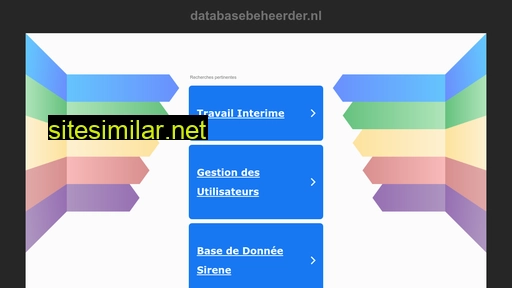 databasebeheerder.nl alternative sites