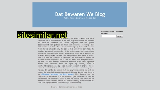 datbewarenwe.nl alternative sites