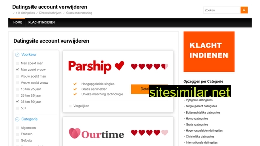 datingsiteaccountverwijderen.nl alternative sites