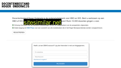 dbho.nl alternative sites