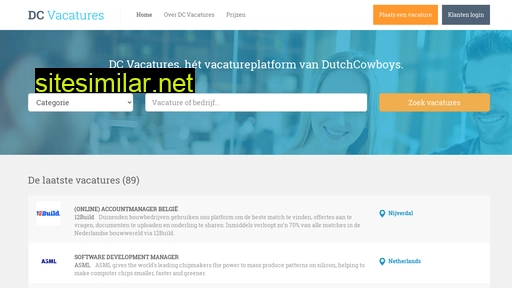 dcvacatures.nl alternative sites