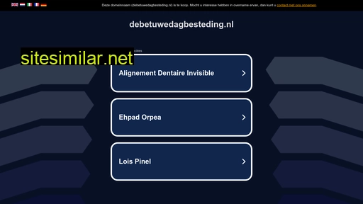 debetuwedagbesteding.nl alternative sites