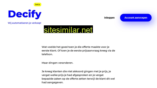 decify.nl alternative sites