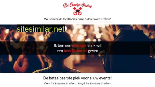 deeeuwigestudentleiden.nl alternative sites