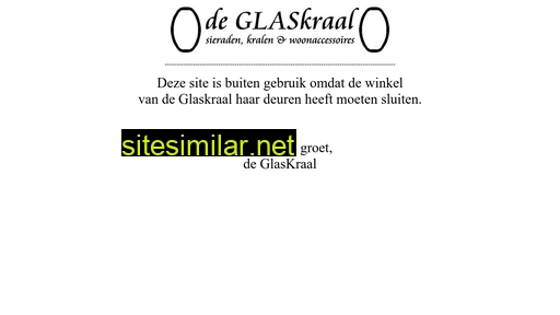 deglaskraal.nl alternative sites