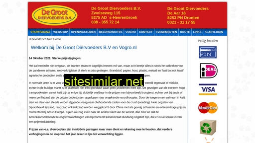 degrootdiervoeders.nl alternative sites