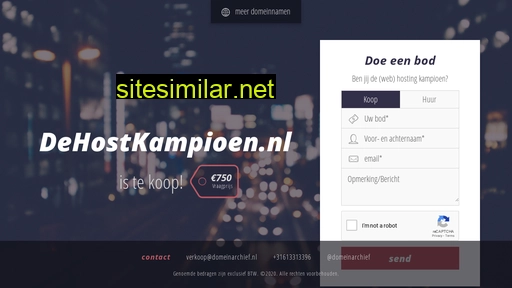 dehostkampioen.nl alternative sites