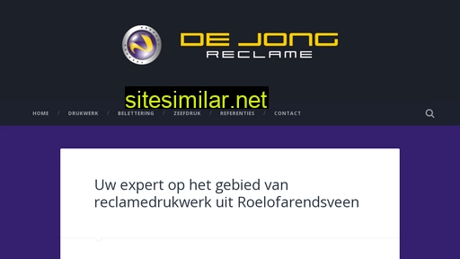 dejongreclame.nl alternative sites