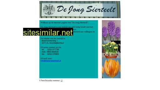 dejongsierteelt.nl alternative sites