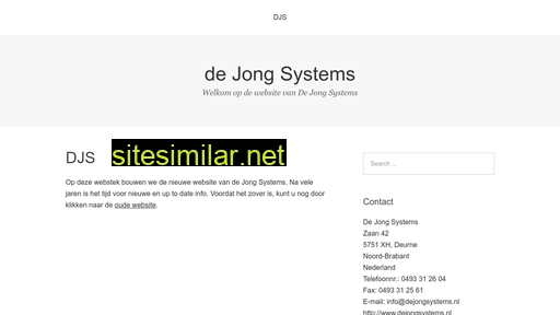 dejongsystems.nl alternative sites