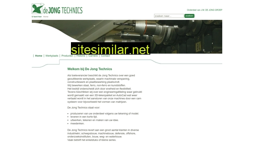 dejongtechnics.nl alternative sites
