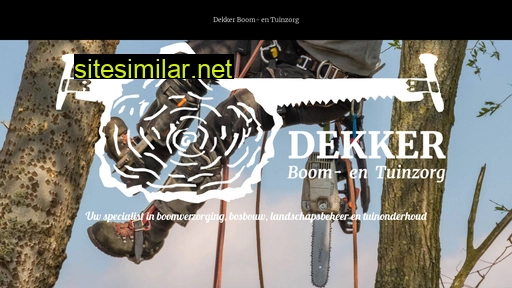 dekkerboomzorg.nl alternative sites