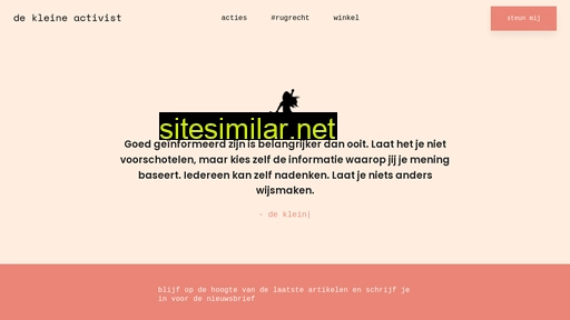dekleineactivist.nl alternative sites