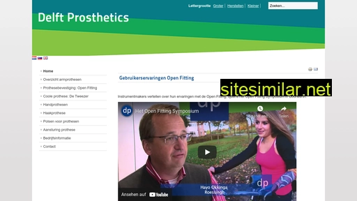 delftprosthetics.nl alternative sites