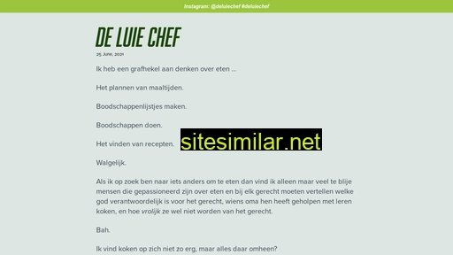 deluiechef.nl alternative sites