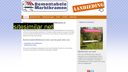 demontabelemarktkramen.nl alternative sites