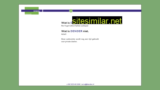 dender.nl alternative sites
