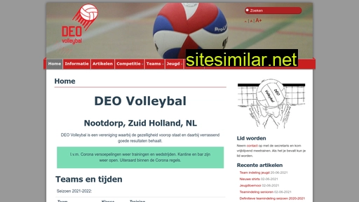 deovolleybal.nl alternative sites