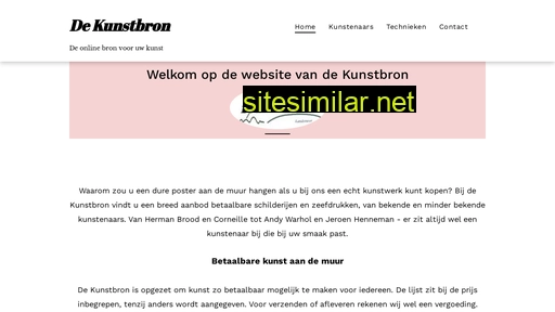 de-kunstbron.nl alternative sites