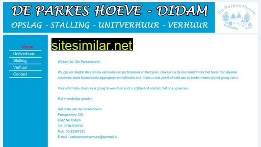 deparkeshoeve.nl alternative sites