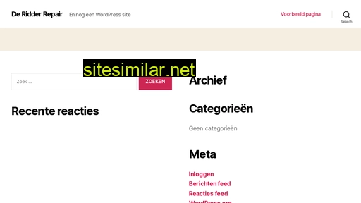 deridderrepair.nl alternative sites