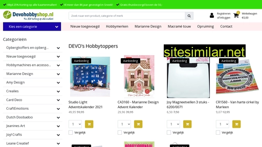 devohobbyshop.nl alternative sites