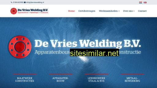 devrieswelding.nl alternative sites