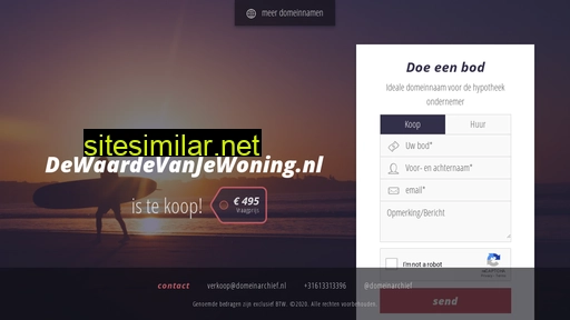 dewaardevanjewoning.nl alternative sites