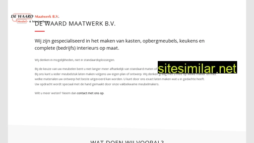 dewaardmaatwerk.nl alternative sites