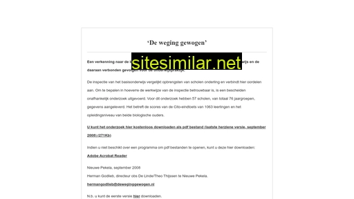 deweginggewogen.nl alternative sites