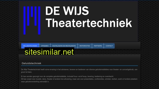 dewijstheatertechniek.nl alternative sites