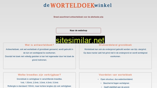 deworteldoekwinkel.nl alternative sites