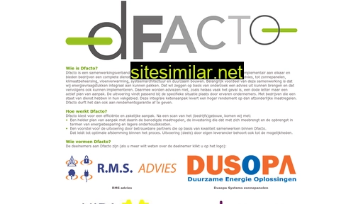 dfacto.nl alternative sites