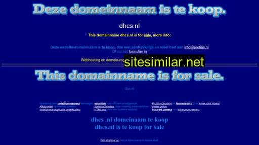 dhcs.nl alternative sites