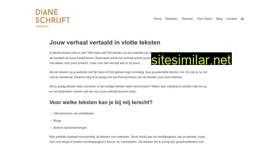 dianeschrijft.nl alternative sites