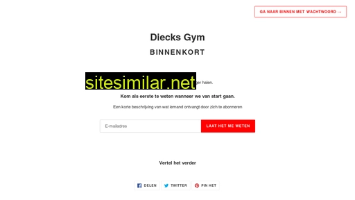 diecksgym.nl alternative sites