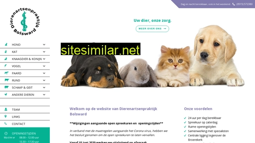 dierenartsenpraktijkbolsward.nl alternative sites