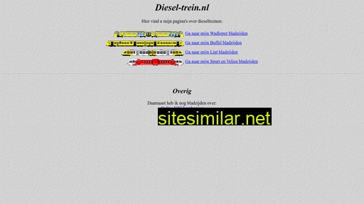 diesel-trein.nl alternative sites