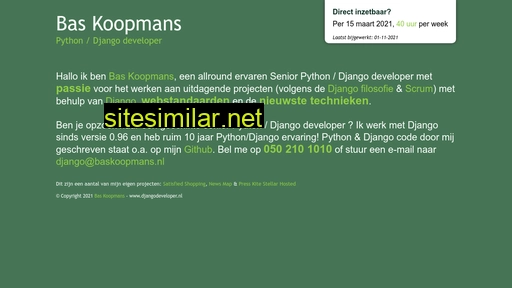 djangodeveloper.nl alternative sites