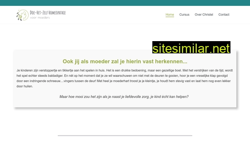 doehetzelfhomeopathie.nl alternative sites