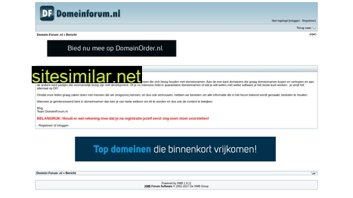 domeinforum.nl alternative sites